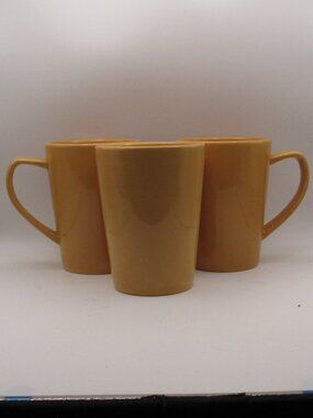 Tabletops Gallery Gold Misto Coffee Mugs - Set of 3